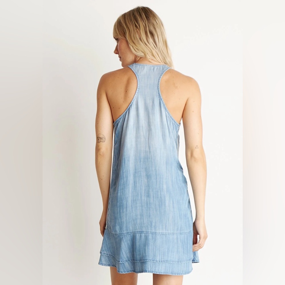 Bella Dahl Revolve chambray dress Silver Lake - Picture 2 of 5